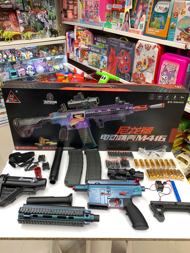 تفنگ ( اسلحه) M416 شارژی پوکه پران ۱۰۰ سانتی متری مکانیکی و برقی