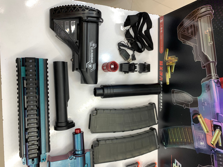 تفنگ ( اسلحه) M416 شارژی پوکه پران ۱۰۰ سانتی متری مکانیکی و برقی