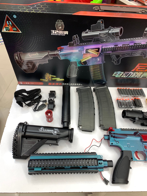 تفنگ ( اسلحه) M416 شارژی پوکه پران ۱۰۰ سانتی متری مکانیکی و برقی